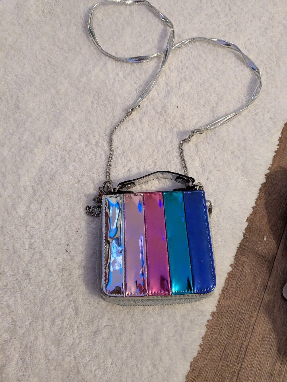 Iridescent Multi-Color Crossbody Bag - Women's Shoulder Bag